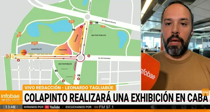 Colapinto en Infobae