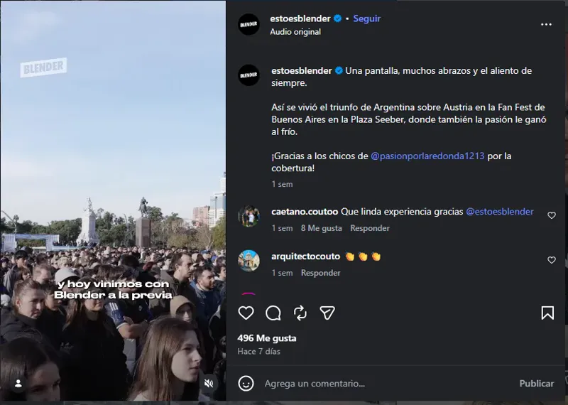 FIFA Fan Fest en Blender